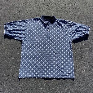 Vintage Patterned Golf Polo